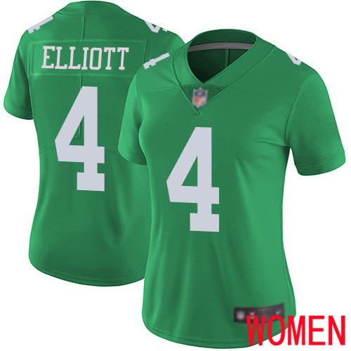 Women Philadelphia Eagles 4 Jake Elliott Limited Green Rush Vapor Untouchable NFL Jersey Football
